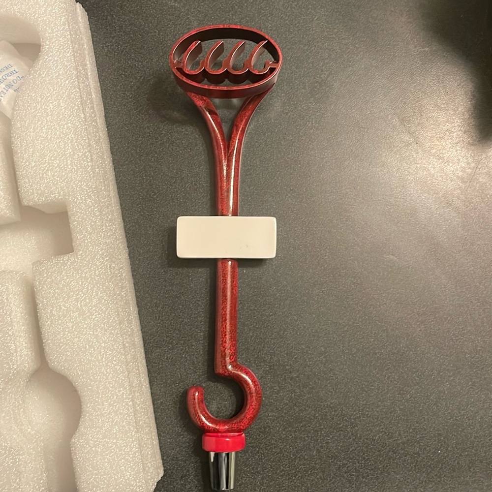 NEW 6666 Four Sixes Grit & Glory Branding Iron Beer Tap Handle NIB NEW